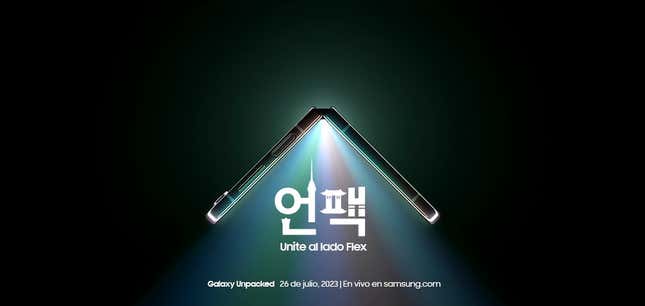 El Galaxy Unpacked de los nuevos smartphones plegables será el 26 de julio.