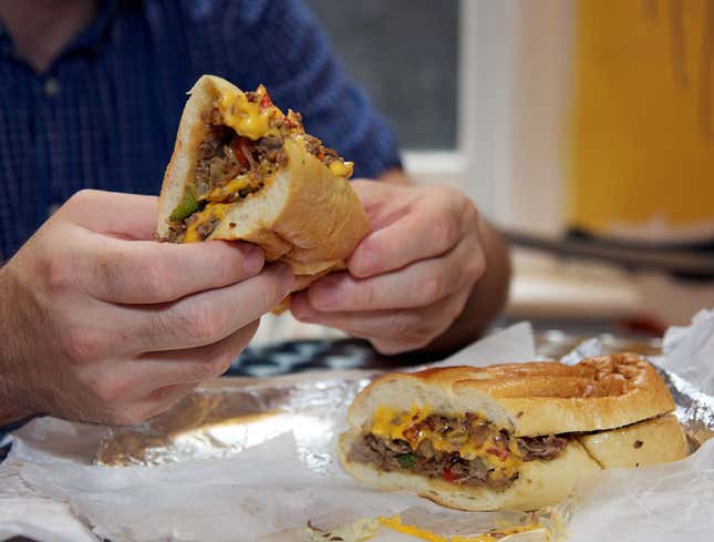 Image for article titled Philly Cheesesteak Either Perfect or Disgusting