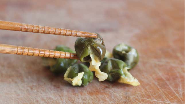 Image for article titled Cheese-Stuffed Waffled Olives Are Awfully Good
