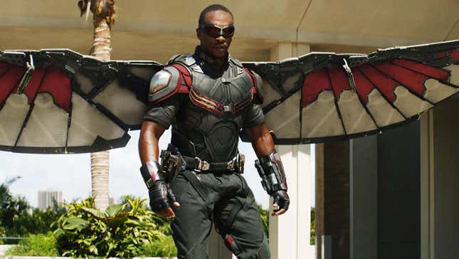Anthony Mackie as Falcon in Captain America: Civil War