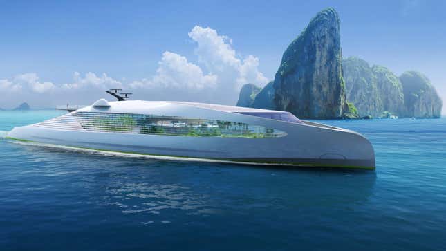 Image for article titled Super yacht concept is a floating salad in the making