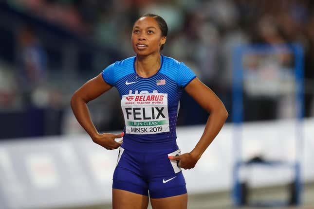 Image for article titled Pampers Partnering with Allyson Felix to Improve Black Maternal Health