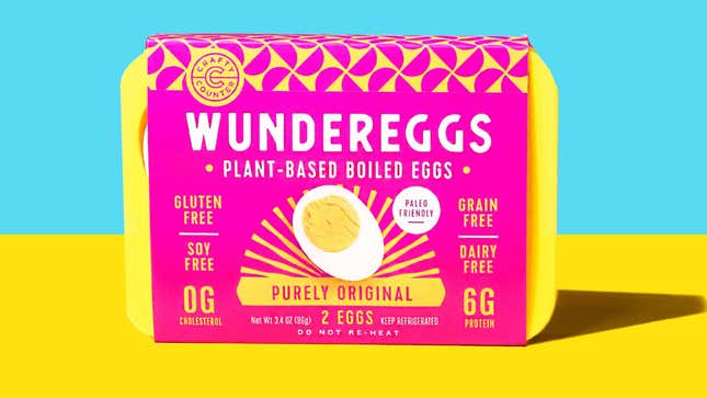 Image for article titled Plant-based hard boiled eggs might be the new big thing