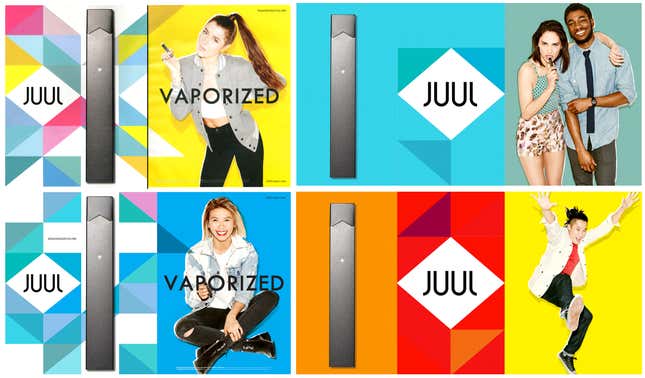 Juul ads from 2015 cited in an investigation by The Massachusetts attorney general’s office