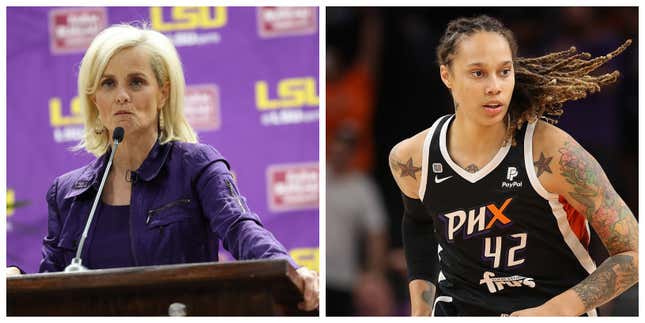 Image for article titled Brittney Griner’s Former Baylor Coach Offers Callous Response to Her Russian Detainment