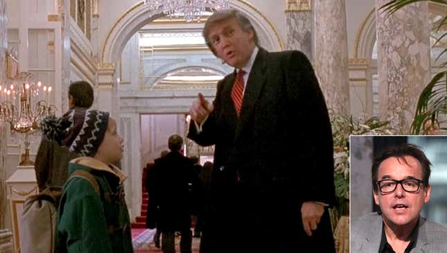 Image for article titled Chris Columbus Admits There Are Hours Of ‘Home Alone 2’ Outtakes Featuring Trump Saying Racial Slurs