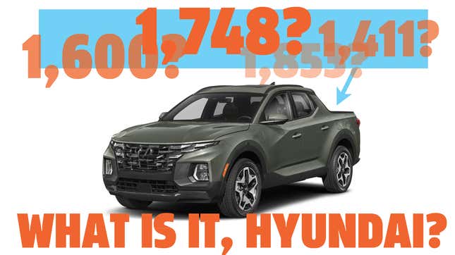 Image for article titled What Is The Real Payload Capacity Of The 2022 Hyundai Santa Cruz?