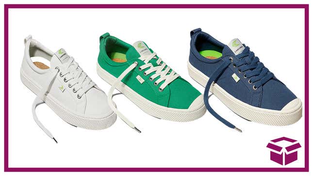 Which one’s the green sneaker? Trick question — all of Cariuma’s sneakers are.