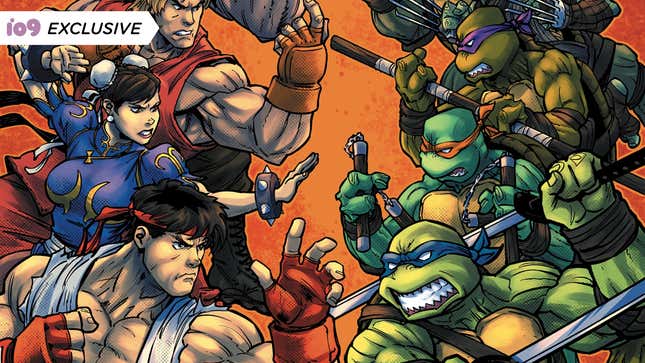 Image for article titled The TMNT Are Going Up Against Street Fighter&#39;s Heroes in a New Comic