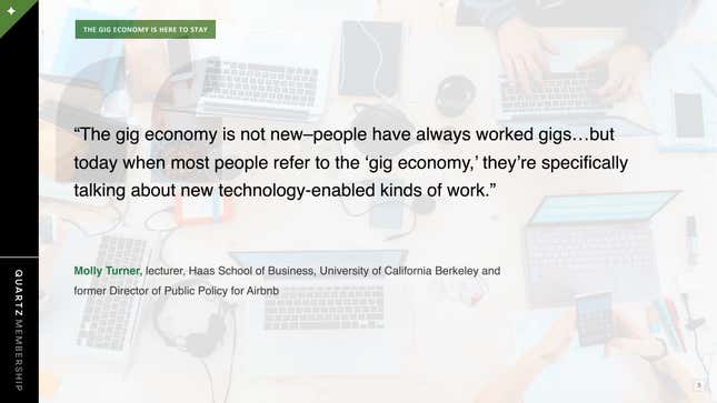 Image for article titled The gig economy gets a boost from the US election