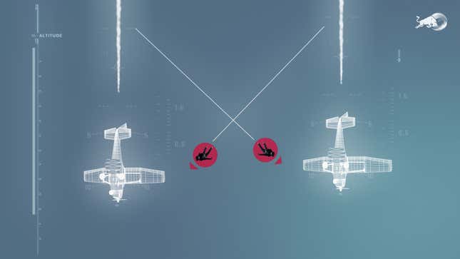 Imagen para el artículo titulado Estos dos pilotos intentarán intercambiar sus aviones en el aire