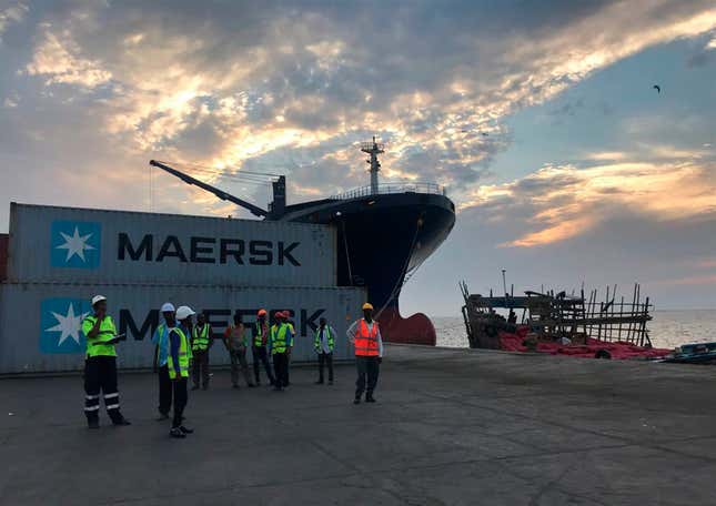Port of Berbera, Somaliland, run by DP World, which is majority-owned by the Dubai government in the UAE