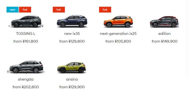 Image for article titled Hyundai's Global Crossover Range Is Bewildering And Numerous, So Let's Make Sense Of It