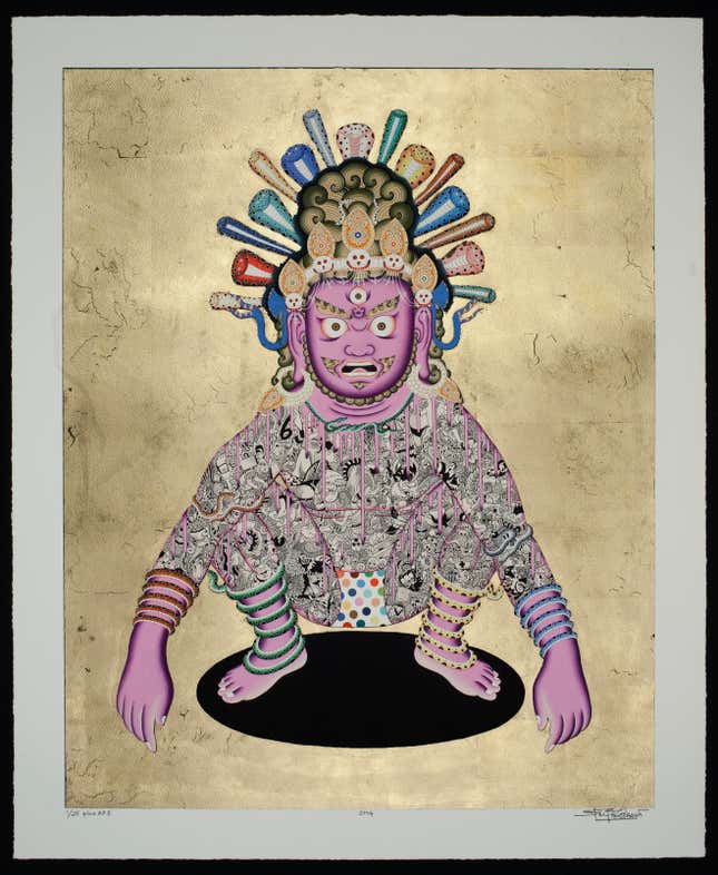 "OMG" (2014) by Tsherin Sherpa.