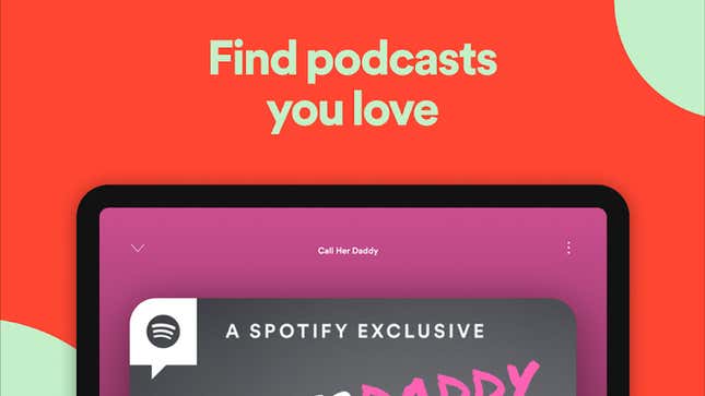 Spotify keeps pushing its podcast playing capabilities.