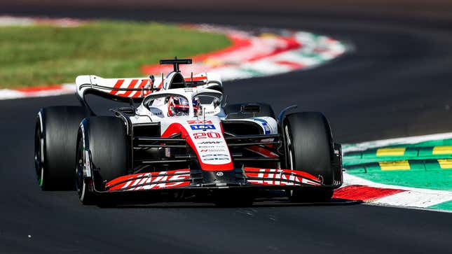 A photo of Kevin Magnussen at the Italian Grand Prix in Monza. 