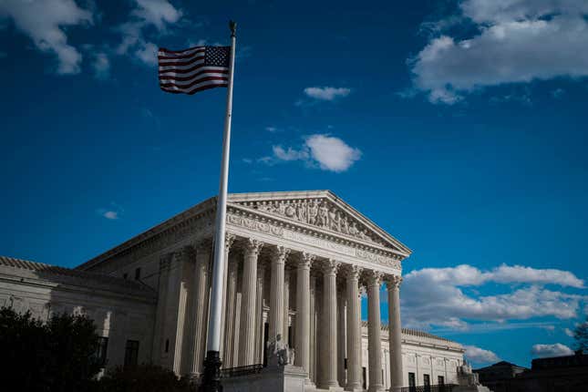 The Supreme Court of the United States building was photographed on Thursday, Feb. 10, 2022, in Washington, DC. 
