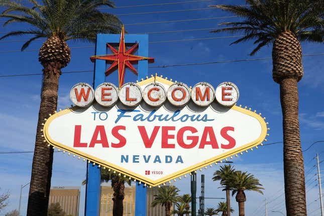 Dec 4, 2022; Paradise, Nevada, USA; The Welcome to Fabulous Las Vegas sign on the Las Vegas strip.
