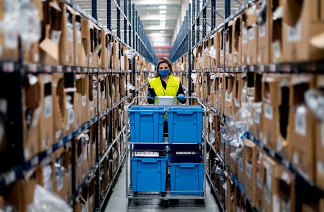 An XPO warehouse in Spain.