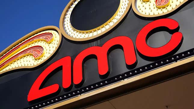 An AMC Theaters sign