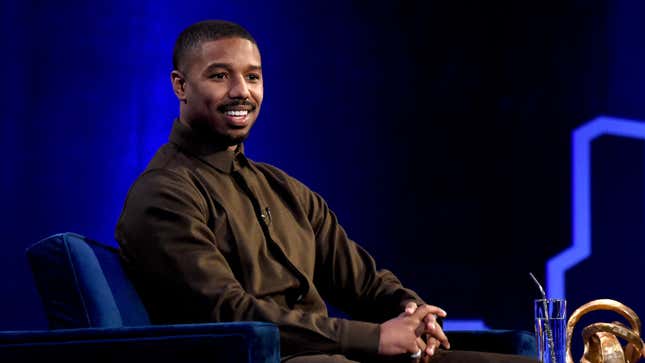  Michael B. Jordan speaks during Oprah’s SuperSoul Conversations at PlayStation Theater on February 05, 2019 in New York City.