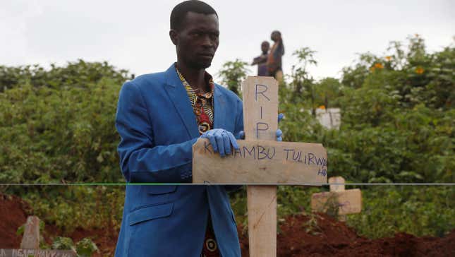 Burying loved ones.