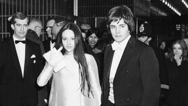 Olivia Hussey and Leonard Whiting at the Romeo And Juliet premiere in 1968