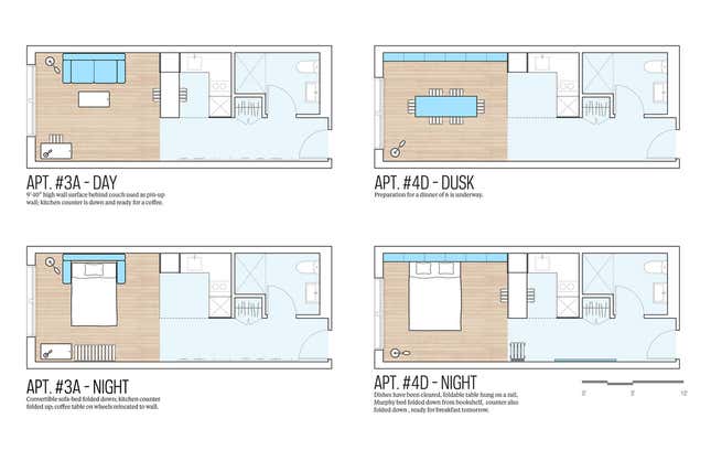 Image for article titled New York City unveils its vision for micro-apartments under 400 sq. ft.