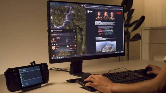 Imagen para el artículo titulado El dock de la Steam Deck no ofrecerá ninguna mejora de rendimiento a los juegos