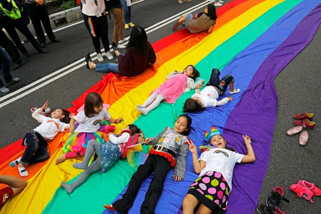 Image for article titled In pictures: Asia’s biggest LGBT pride parade