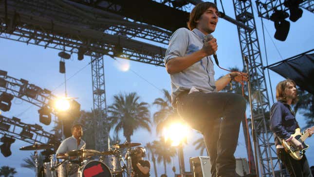 Phoenix onstage at the Empire Polo Club on April 18, 2010. 