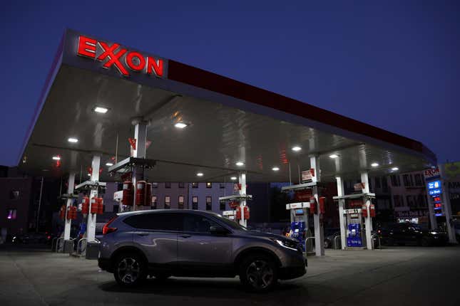 An Exxon fuel station