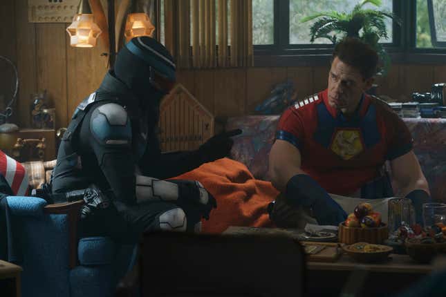 Freddie Stroma and John Cena star in Peacemaker