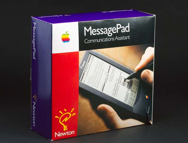 An Apple Newton MessagePad box, circa 1993.