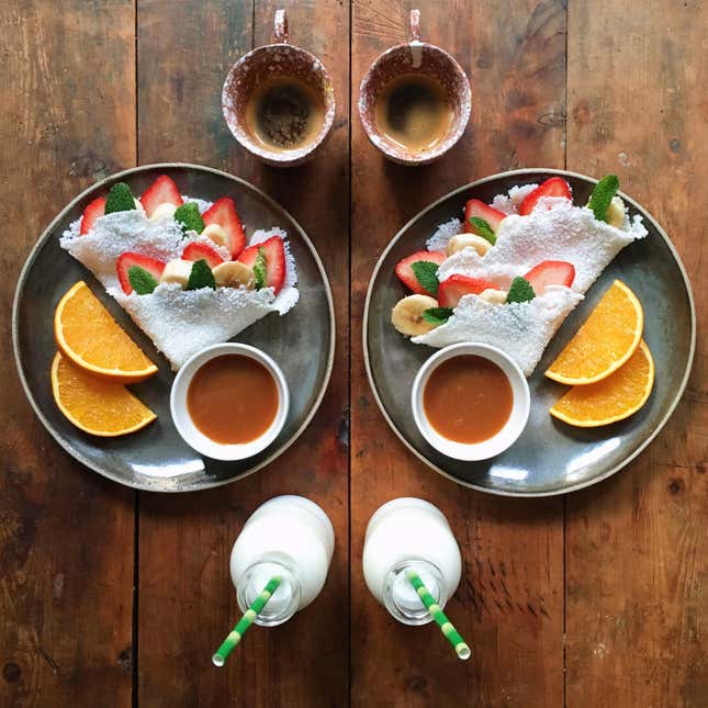 Image for article titled The true love story behind SymmetryBreakfast, the wildly popular Instagram account about breakfast