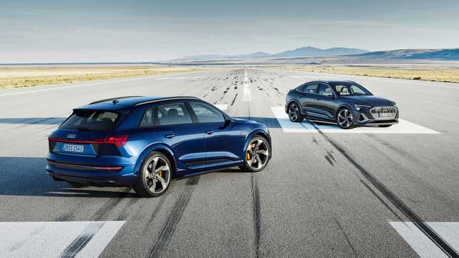 Image for article titled Audi Is Bringing The EV Heat With Three-Motor 496 HP E-tron S