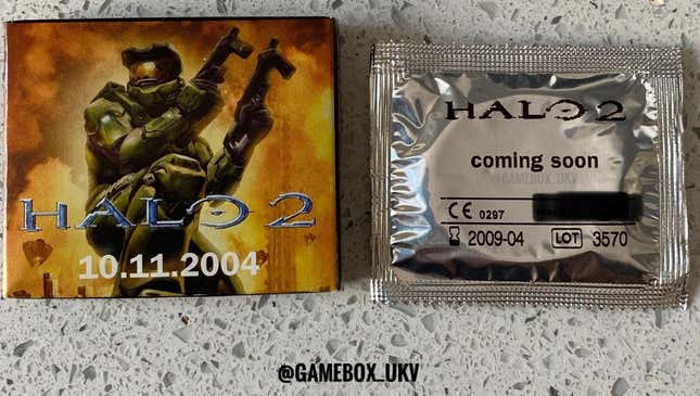 A Halo 2 promotional condom