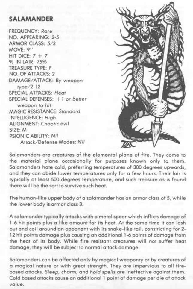 Image for article titled 23 Strange Creatures From the Advanced Dungeons &amp; Dragons First Edition Monster Manual