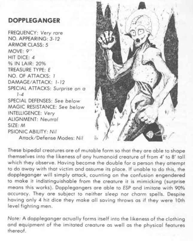 Image for article titled 23 Strange Creatures From the Advanced Dungeons &amp; Dragons First Edition Monster Manual