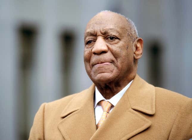 Bill Cosby is seen on April 12, 2018 outside the courthouse at his trial for sexual assault in Norristown, Pennsylvania.