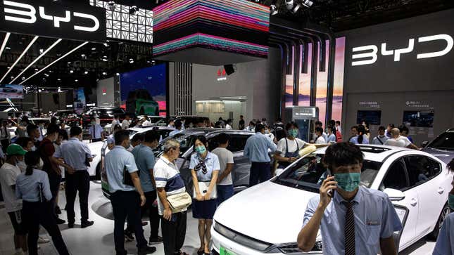 Image for article titled Car Sales Tumble 38 Percent in China