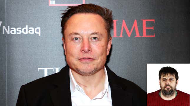 Image for article titled Elon Musk To Cut Twitter Staff To Single Devoted Hunchback Who Laughs Hysterically At All Of Boss’s Genius Tweets