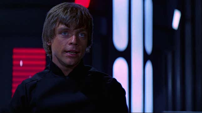 Luke Skywalker faces down the Emperor in the climax of Return of the Jedi.