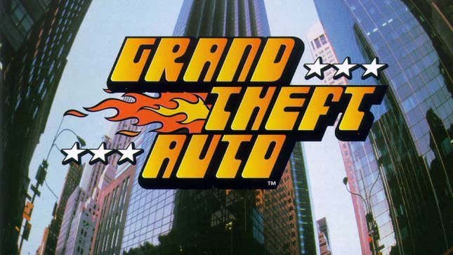 The cover art of GTA 1 which shows Trump Tower in the background. 