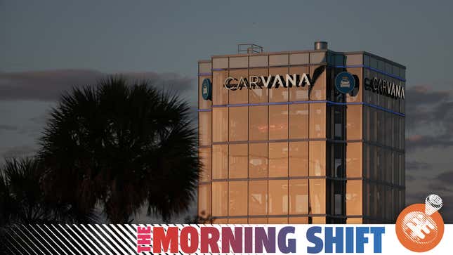  A Carvana used car "vending machine" on May 11, 2022 in Miami, Florida.