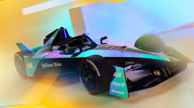 The Gen3 prototype image displayed by Formula E ahead of the 2023 season.
