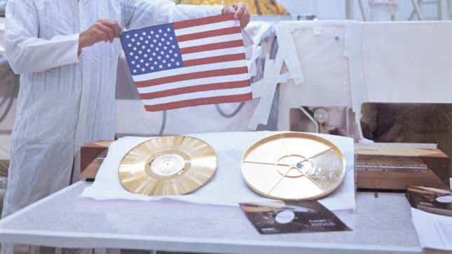 Image for article titled Carl Sagan&#39;s Master Of The Voyager Golden Record Is For Sale