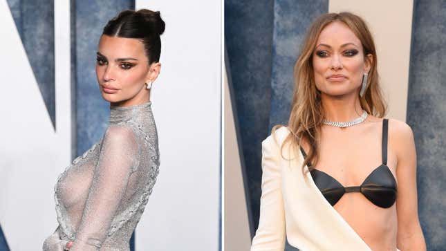 Image for article titled Emily Ratajkowski Is Supposedly ‘Begging’ for Olivia Wilde’s Forgiveness After That Sloppy Kiss