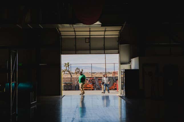 An entrance to BYD’s Lancaster, California plant.