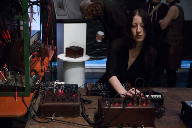 Napoleon with her antique switches.